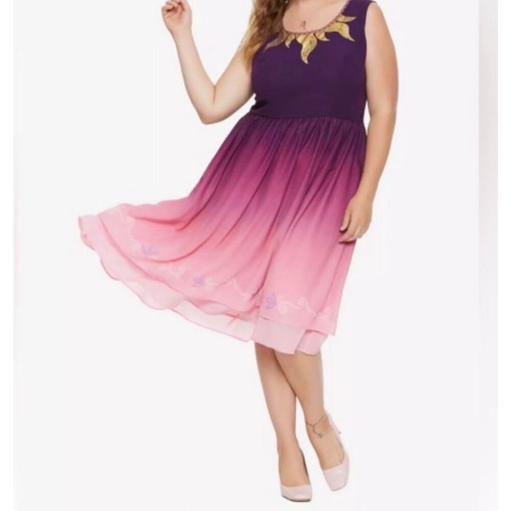 Disney Parks Destination Rapunzel Tangled Ombré Lantern Dress Her Universe L